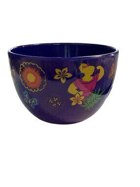 Disney Encanto Plastic Snack Bowl Purple Floral Character Serving Bowl 16.5 Oz